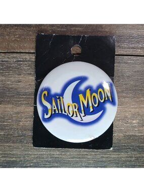 1990's Sailor Moon Fan Pin Usagi Tsukino Magical Anime Superhero Jacket Bag Gear